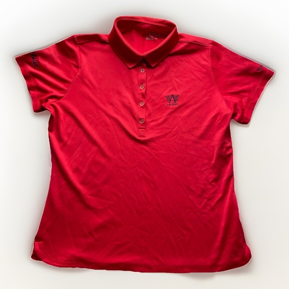 Nike Tops - Nike Golf Tour Performance Titleist Red Dri-Fit Polo Shirt Women's XL
